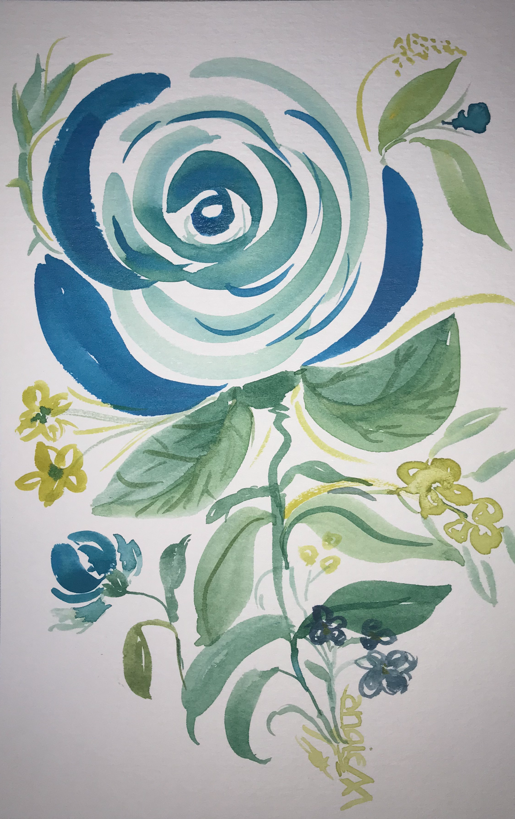 Bright Blue Rose