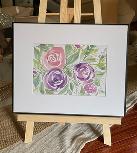 Pink and Purple Abstract Roses