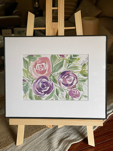 Pink and Purple Abstract Roses